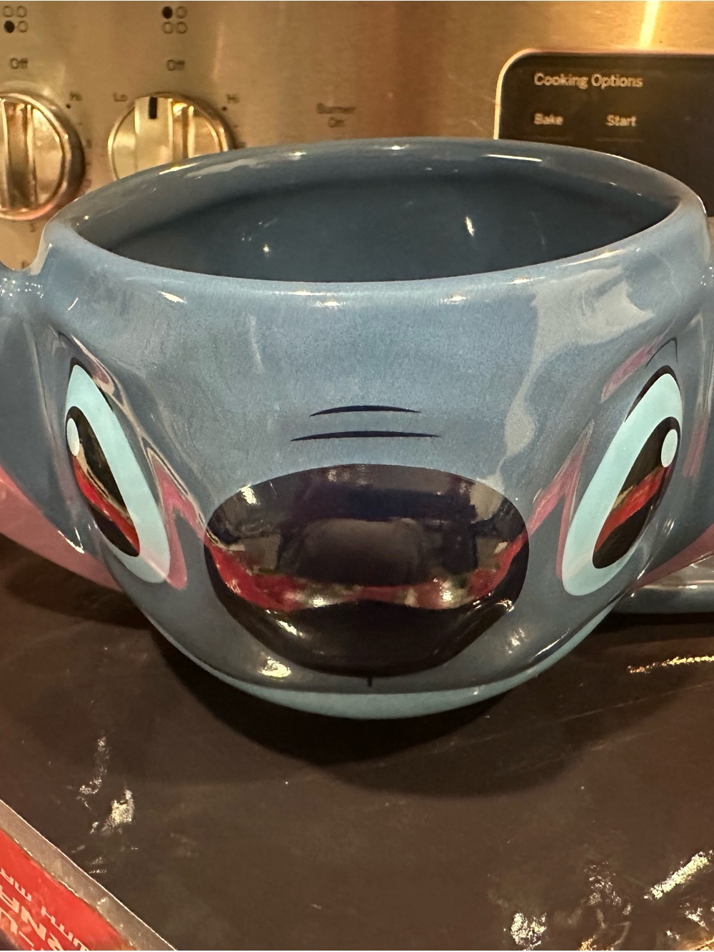 Disney Blue Stitch Character Ceramic Vase